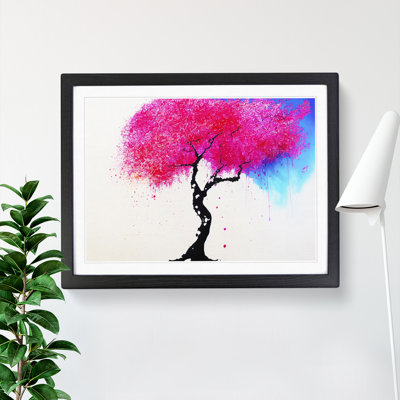 Cherry Blossom Tree Drip - Single Picture Frame Painting
