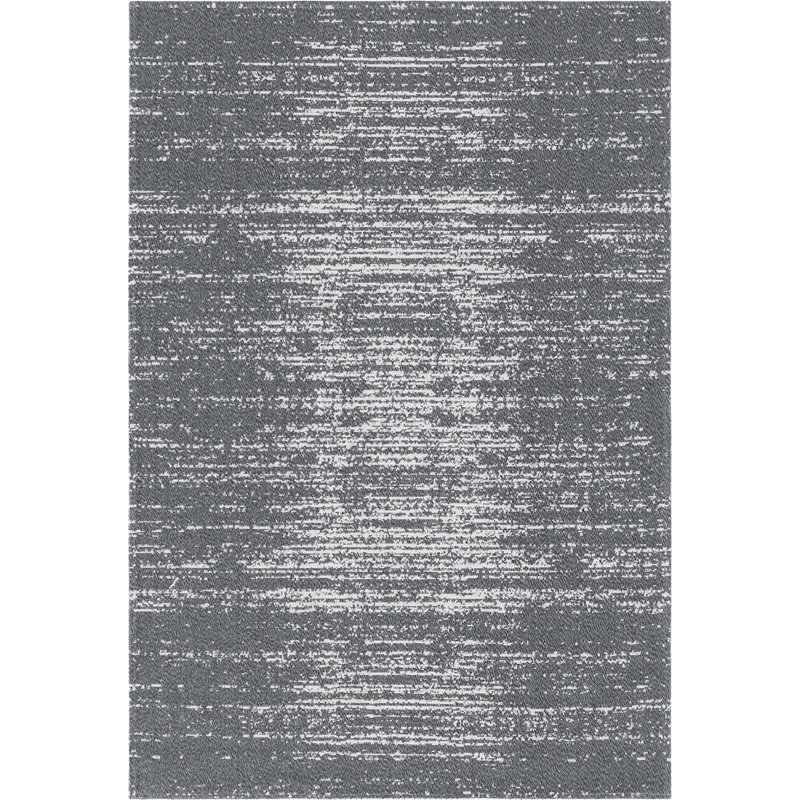 Tapis contemporain Dorrien couleur plomb, Rectangle 5 pi 2 po x 7 pi 5 po