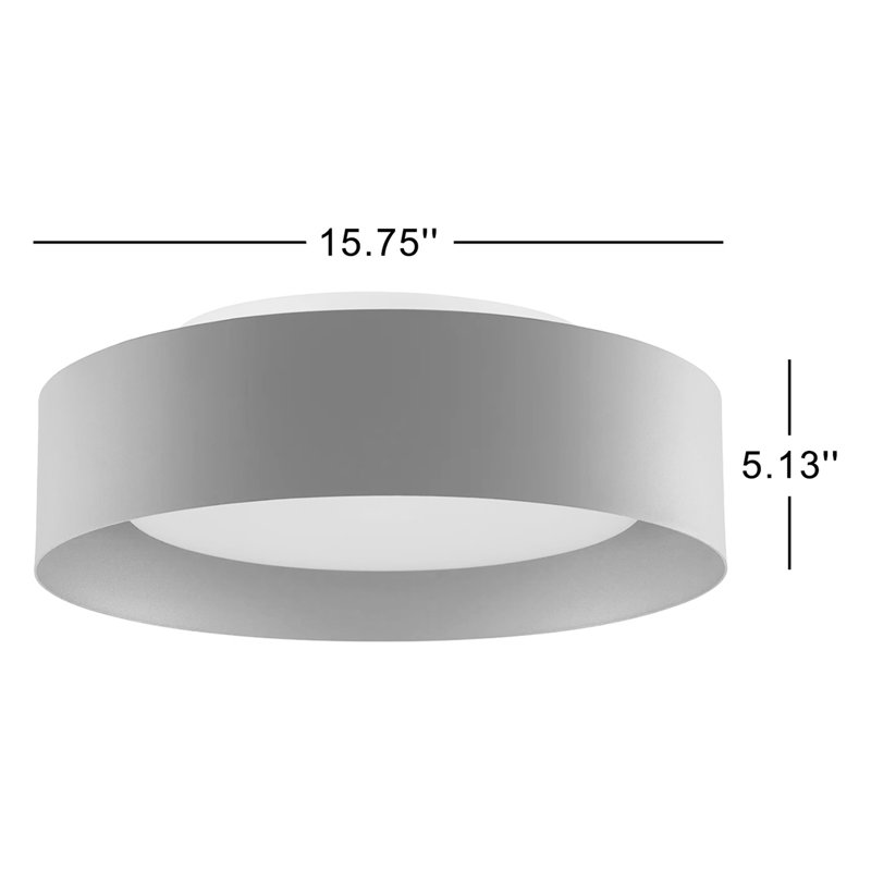 Plafonnier encastré 3 lumières 15,75 po Arbedella, Noir / or