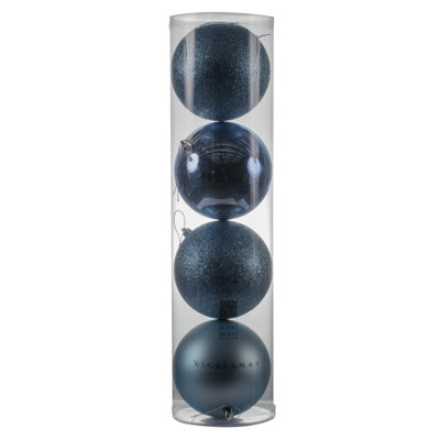 Plastic Ball Ornament (4-Piece)