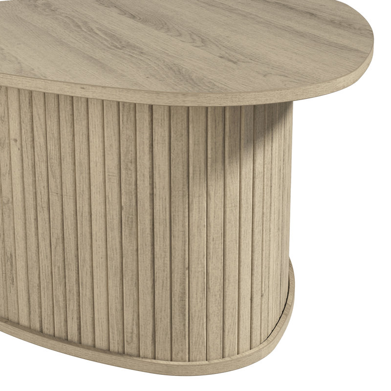 Table basse de salon Aurel, Bois de chêne