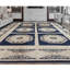 Tapis bleu marine noué à la main de haute qualité