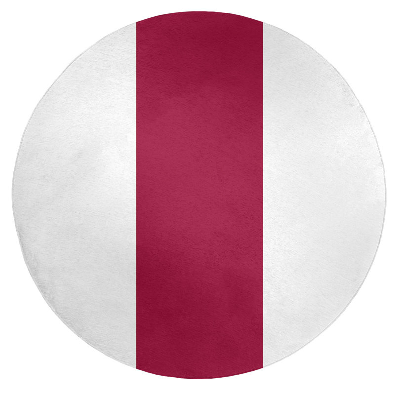 Tapis de zone rouge, Rond 5 pi