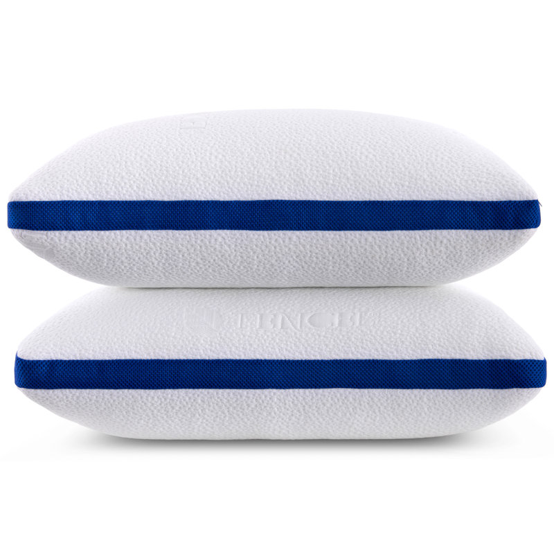 2-Pack Shredded Memory Foam Adjustable Bed Pillows,Medium Feeling with Washable Removable Cover, King