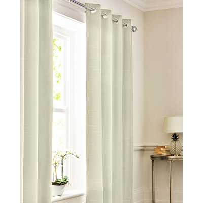 Paire de rideaux semi-transparents avec œillets Liptak