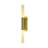 Modern 2-Light Brass Wall Sconce 