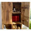 Bibliothèque de plancher en bois de noyer récupéré