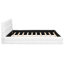 Grand lit plateforme tapissier, conception élégante avec matériaux, sans sommier, bois de pin massif et fabrication, capacité de charge de 500 lb-96796739