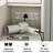 Chester Makeup Vanity Table with 3 Modes Adjustable Brightness Light & Power Outlet & Storage Stool