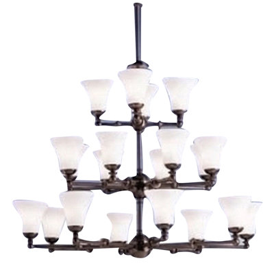 Lustre à niveaux 20 lumières ombré Manufahi