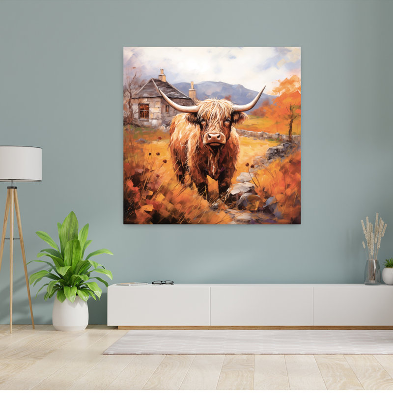Art contemporain Highland Hues, H 48 po x l 48 po