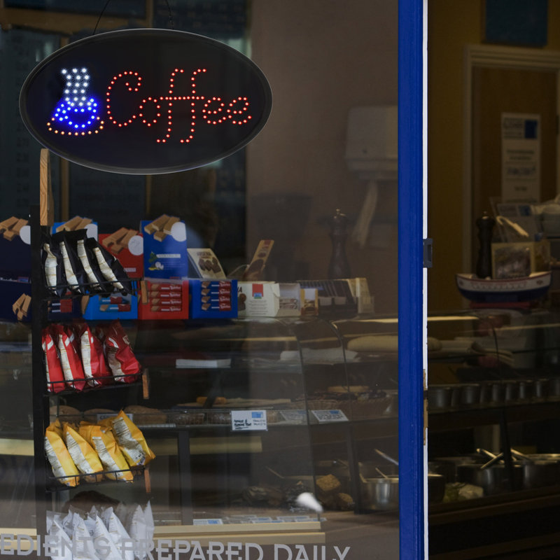 LED Coffee sign