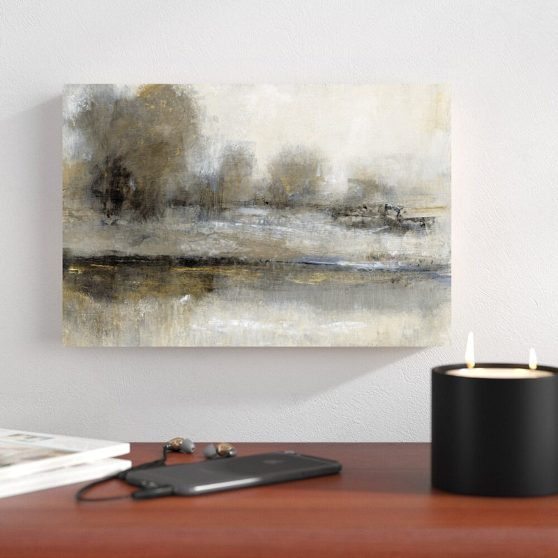 Paysage doré II, H 8 po x l 12 po
