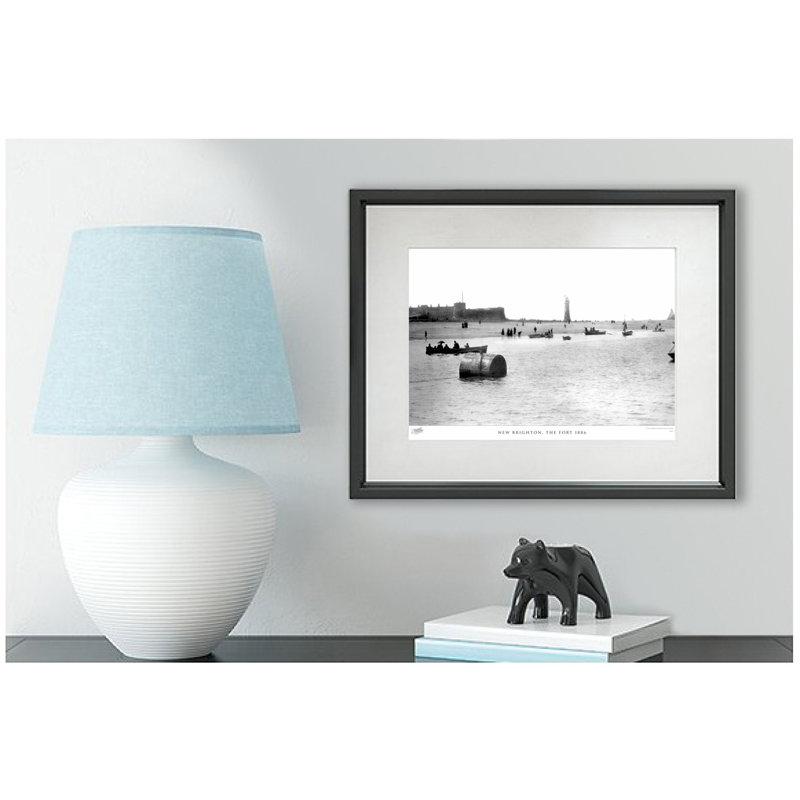 New Brighton, The Fort 1886 by Francis Frith - Single Picture Frame Print, 45cm H x 60cm W x 2.3cm D