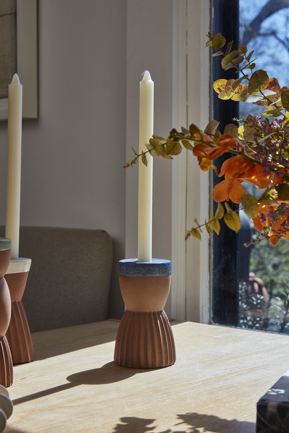 6.5'' H Ceramic Tabletop Candlestick