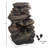 Faux-Stone Waterfall Decor With LED Lights - Natural-Looking Porch and Patio Outdoor Decor