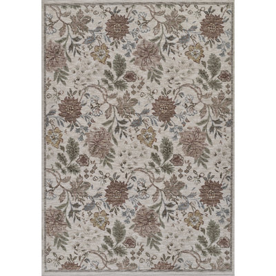 Tapis traditionnel ivoire en polyester Simmonsville 5 pi 3 po x 7 pi 6 po