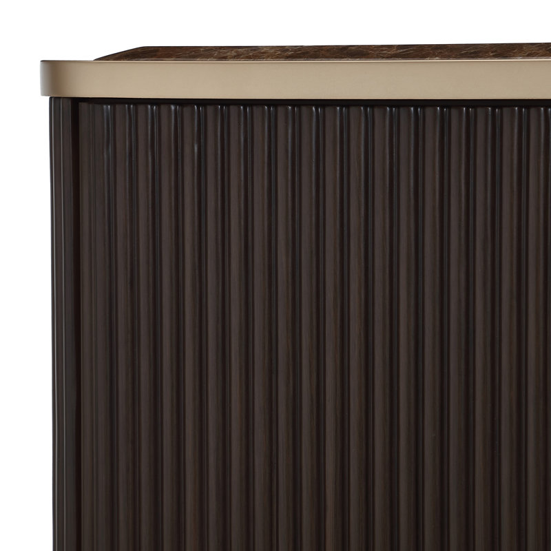 West Kensington Media Cabinet, Espresso Wood