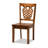 Red Barrel 5-Pc Dining Set in Walnut Brown Finished Wood, 29.90'' H X 35.4'' W X 35.4'' D