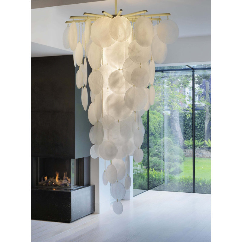 Nimbus 16 - Light Chandelier, Satin Brass