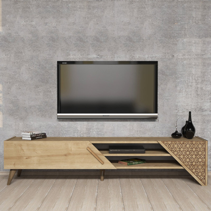 Keikei Unfinished TV Stand, Natural