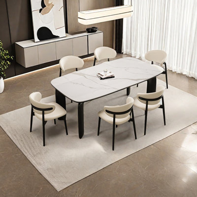 New Chinese Rock Slab Dining Table