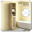 Armoire de salle de bain autoportante en rotin anti-basculement-1442946736