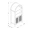 Armoire de rangement arquée