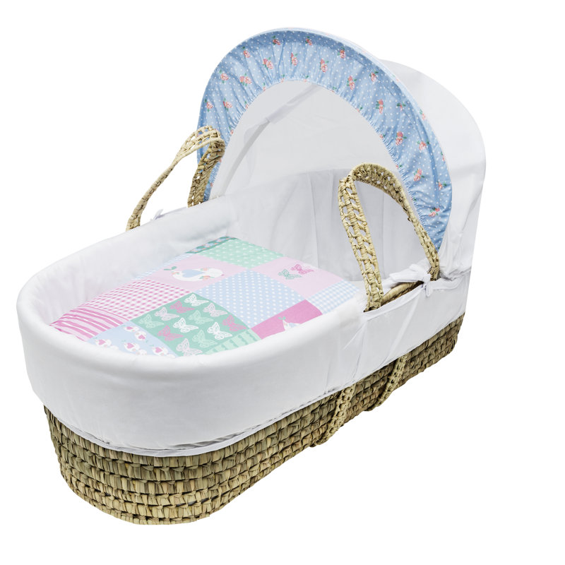 Moses Basket with Bedding with Mattress