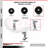 6 Inch Phenolic Caster Set with Ball Bearings 2 Swivel 2 Rigid SCC