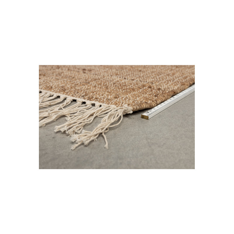 Pavilion Abstract Area Rug in Brown, Rectangle 6'5" x 10'