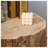 Javeah Tree Stump Stool, Decorative Side Table With Round Tabletop, Concrete End Table With Wood Grain Finish, For Indoors And Outdoors-43170869