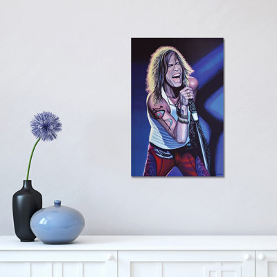 Steven Tyler III by Paul Meijering  Wrapped Canvas Painting