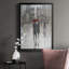 «Rain in the City I», toile encadrée de qualité supérieure - prête à être accrochée-92868122-92868125