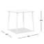 33.5" Square Outdoor Patio Table Aluminum