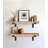 2 Piece Oak Bracket Shelf-94461694