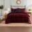 Premium Plush Sherpa Bedding Sets, Full Queen Rustic Home Comfort