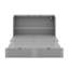 Lit escamotable double avec tiroir et un ensemble de prises et ports USB