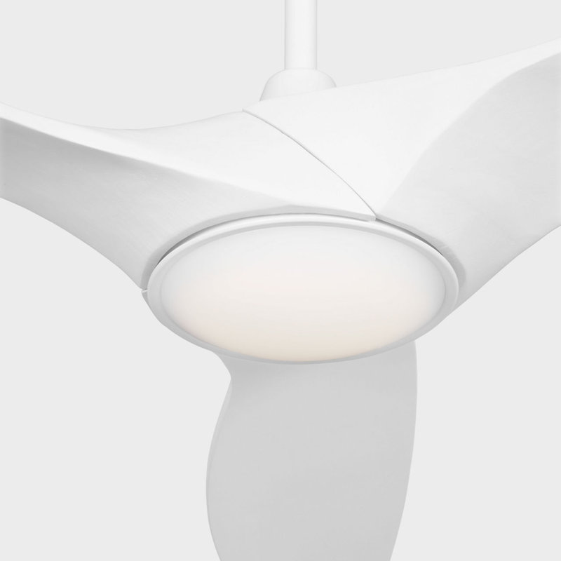 Selen Smart LED Ceiling Fan, Matte White, Matte White, 60" Wide