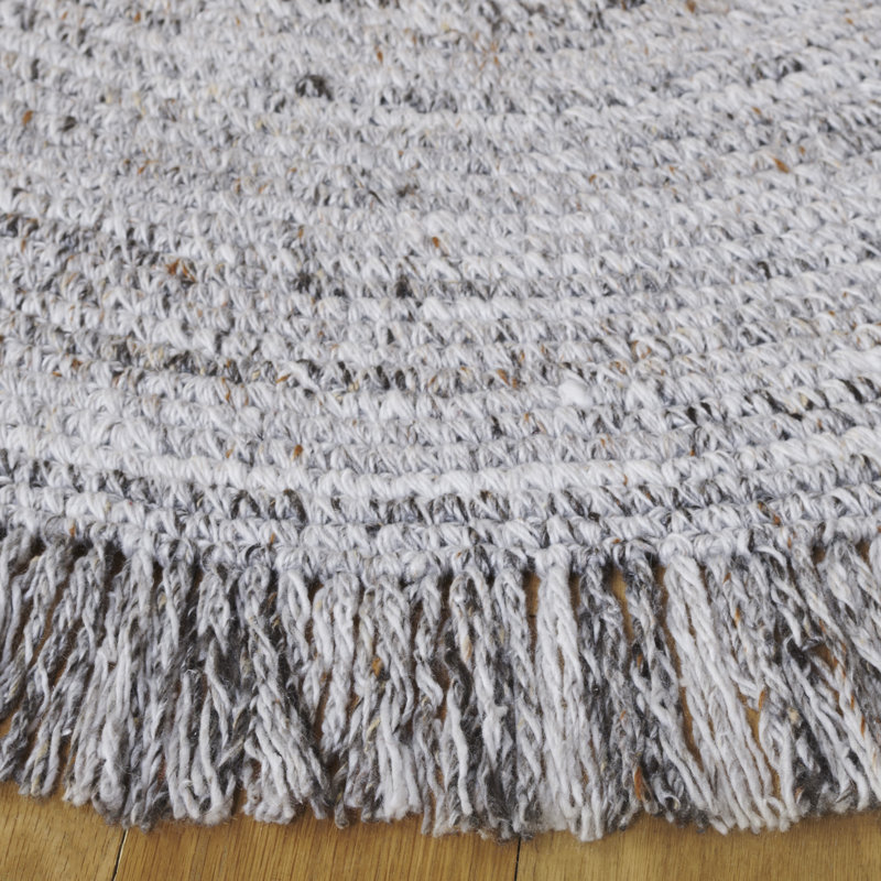 Tapis ivoire / gris Renewal 402, Rond 5 pi