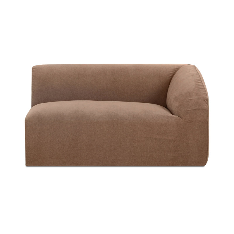 Isla Right Arm Facing Chair Mocha, Latte Loft Canvas 