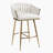 Rukija Upholstered Gold Plated Barstools-120011189