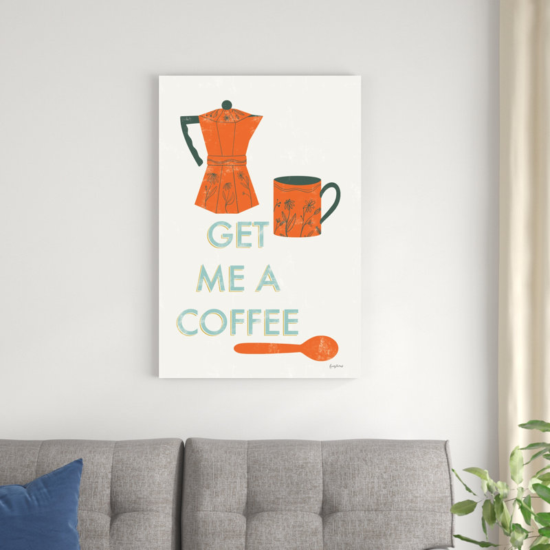 Café de cuisine rétro I, H 24 po x l 36 po x P 1,25 po