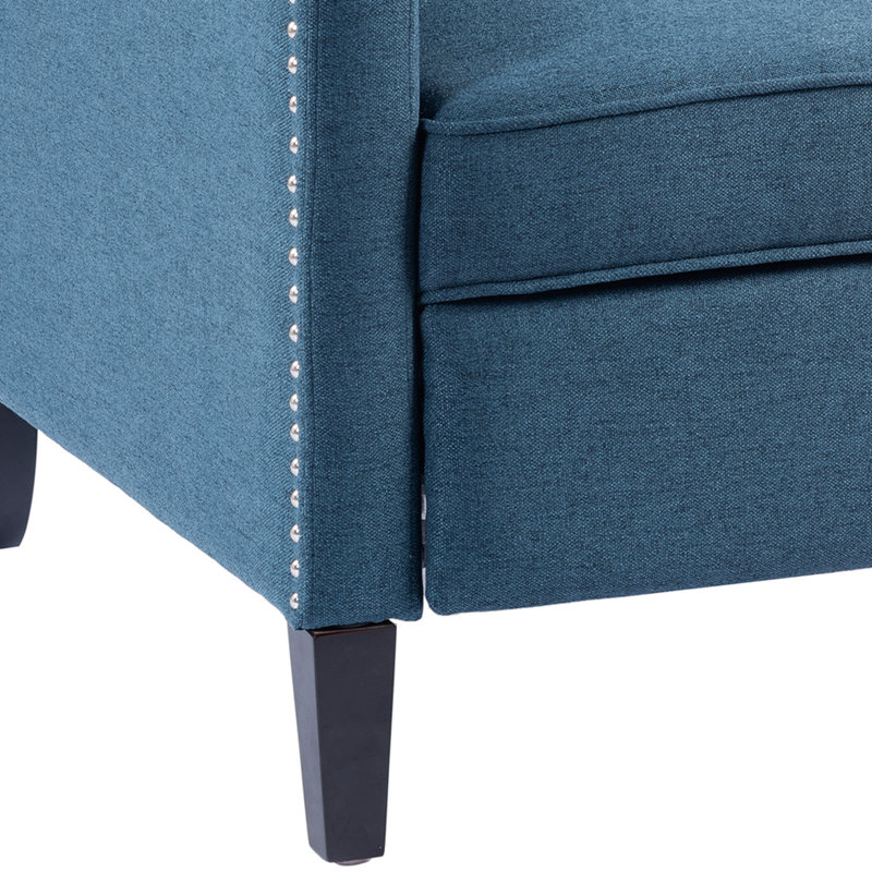 Upholstered Massage Chair, Blue 