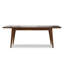 Table de salle à manger extensible en noyer de 66 à 84 po de style moderne Mid-Century Draper