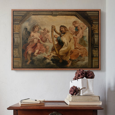 Le roi David jouant de la harpe, v. 1627-1628 - Peter Paul Rubens - Toile tendue avec châssis
