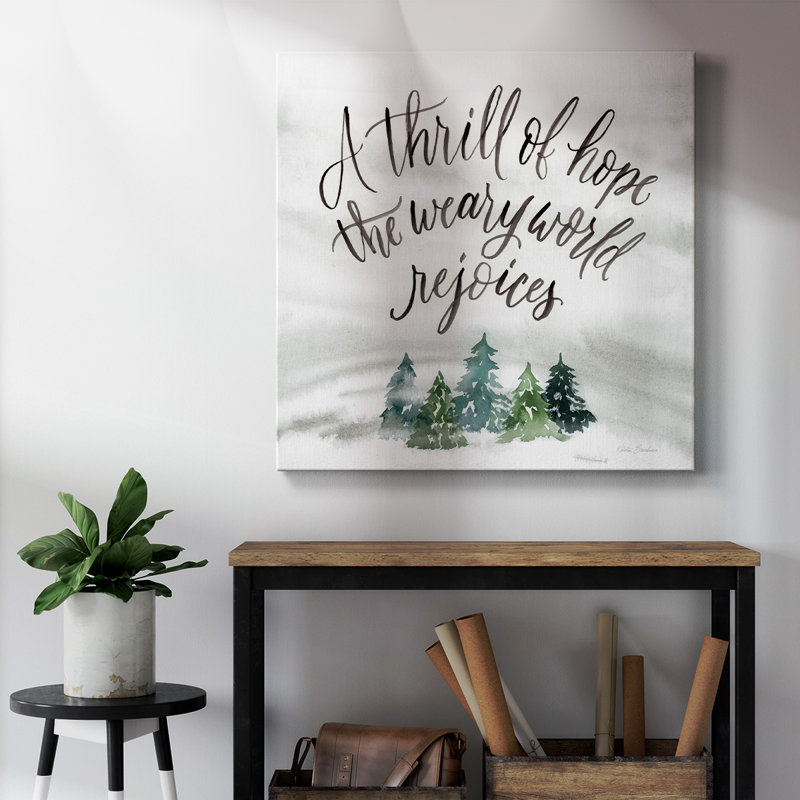 Thrill of Hope - Toile tendue avec châssis de qualité supérieure - prête à être accrochée