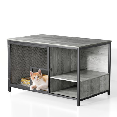 Large Litter Box Enclosure Cat Wooden Storage Cabinet Large Litter Box Enclosure Cat Wooden Storage Cabinet