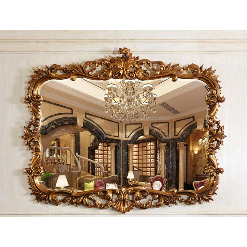 Miroir d'appoint Rosia, Doré