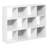 Furinno PELLI Book Shelf, 12-Cube Bookshelf, Cube Storage Organizer Bookcase, 11.7 x 47.6 x 36, for Living Room, Bedroom, Home Office, White-123198094